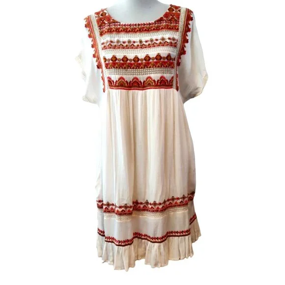 knee length dresses for ladies Boho Mini Dress 